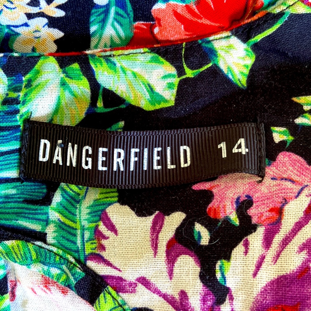 Dangerfield Floral Print Fit & Flare Skater Dress Sz 14 - Picture 10 of 10